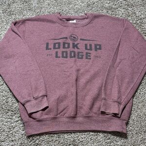 Gildan Women's Maroon Crew Neck Sweater